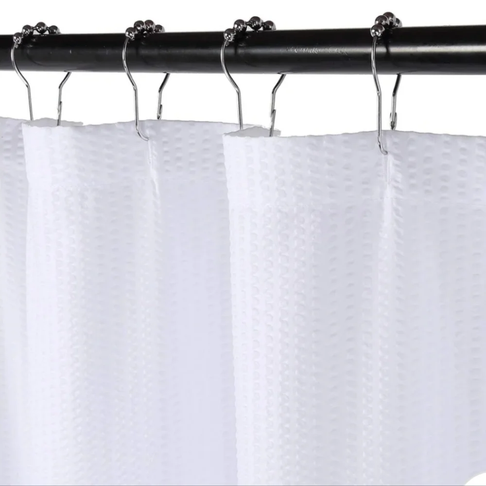 New with tags! Elegant Microfiber White Shower Curtain 72 x 72